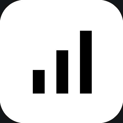 Preview for Simple-bar-graph-growth-trend-light-icon-template-9b65a