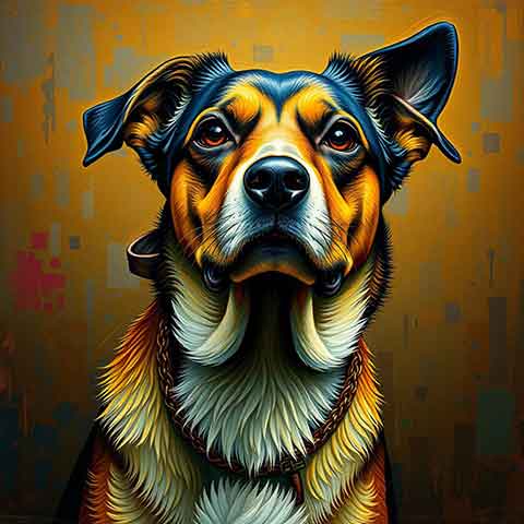 Preview for Vibrant-canine-artwork-aiold-template-ff7c5