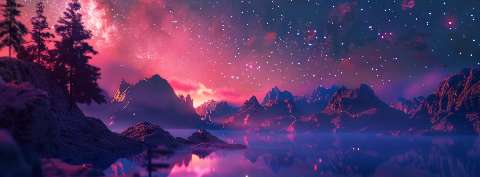 Preview for Starry Mountain Landscape Design Template