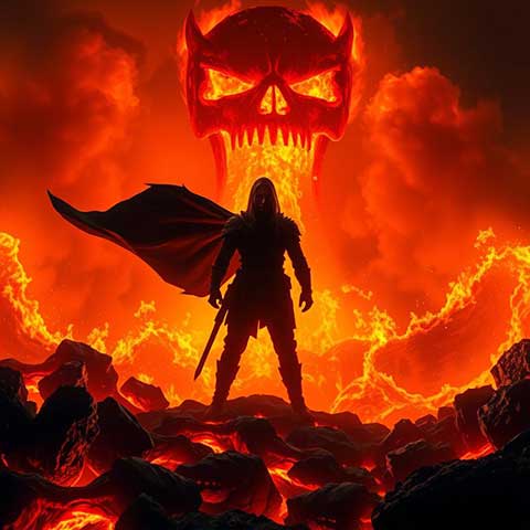 Preview for Warrior-vs-fiery-demon-aiunique-template-81856