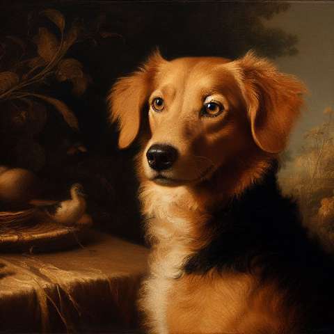 Preview for Vintage Canine Portrait Design Template