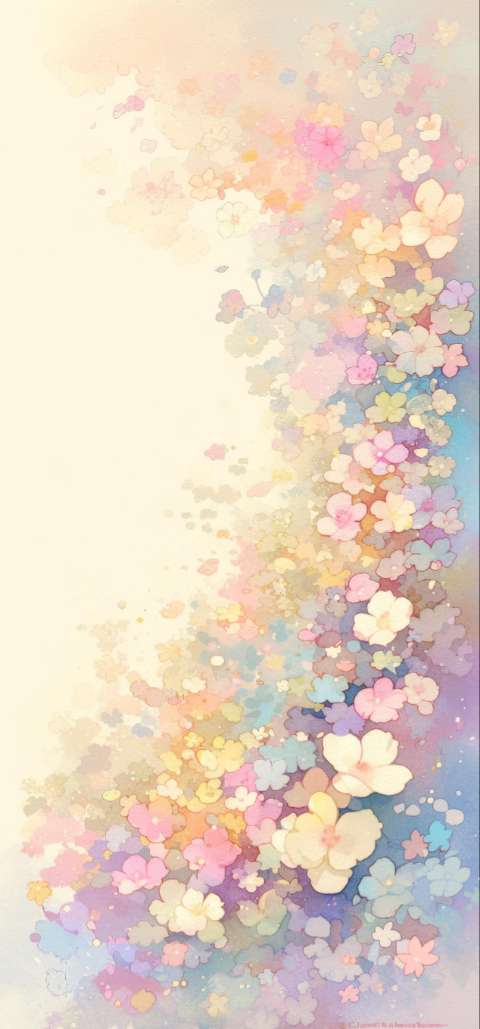 Preview for Pastel Floral Easter Phone Wallpaper Template
