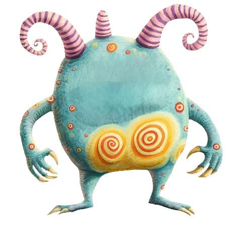 Preview for Fantasy-creature-illustration-whimsical-monster-template-6a368