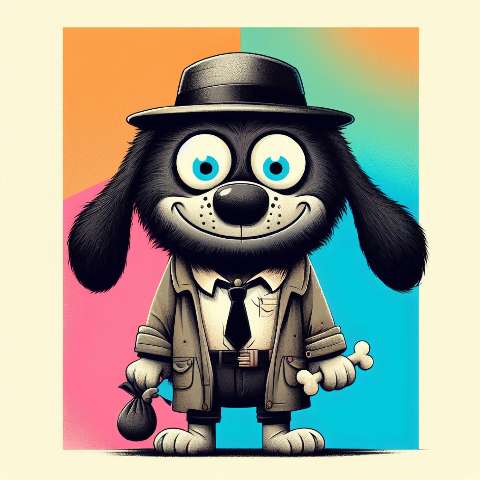 Preview for Cartoon Dog Detective Template