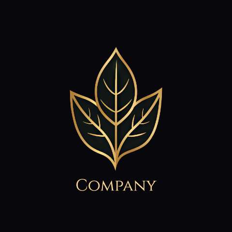 Preview for Luxury-gold-leaf-logo-design-logo-flower-template-ca3e8