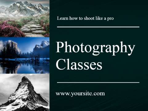 Preview for Photography-classes-online-promo-template-14347