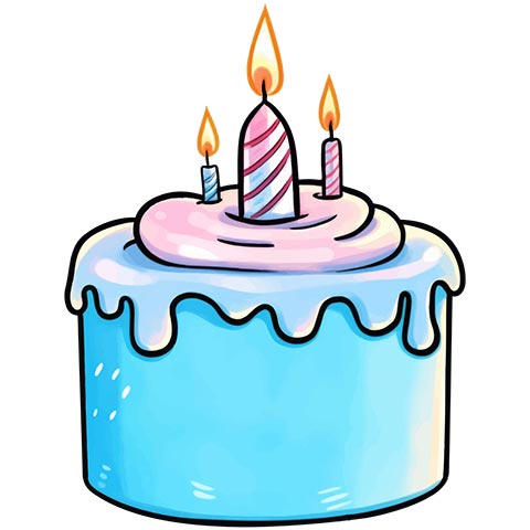 Preview for Birthday-cake-illustration-object-emoji-template-323b7
