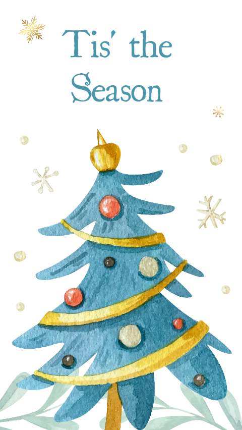Preview for Tis-the-season-christmas-tree-holiday-card-template-4c18b