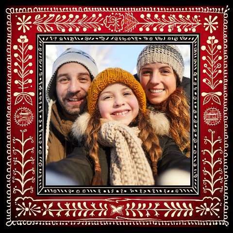 Preview for Winter-family-portrait-christmas-frame-template-812e2