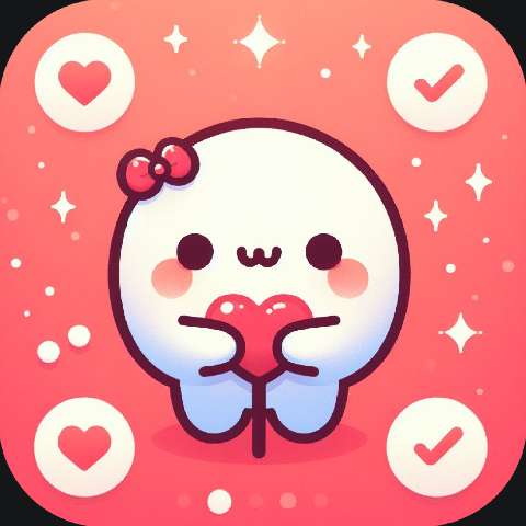 Preview for Cute-cartoon-character-heart-love-app-template-f40e4