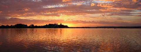 Preview for Serene-lake-sunset-twitter-header-template-13f25