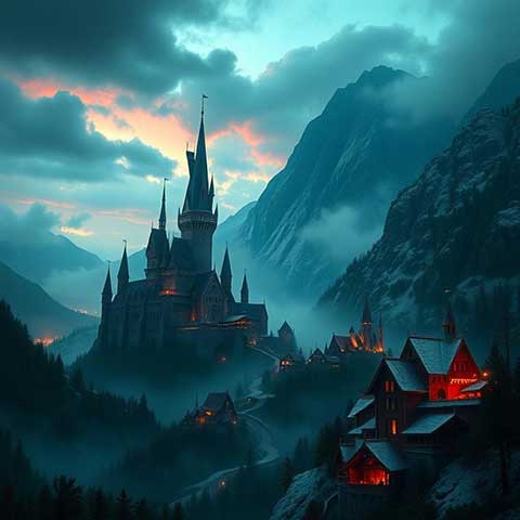 Preview for Mysterious-mountain-castle-aiunique-template-c294e