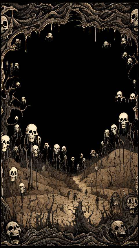 Preview for Spooky-skull-landscape-illustration-halloween-story-template-9dd16