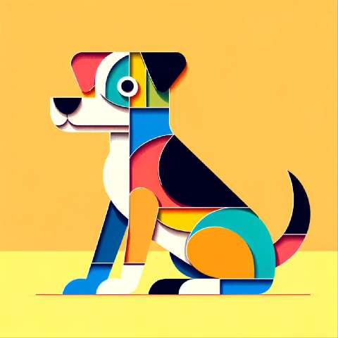 Preview for Colorful Dog Art Design Template