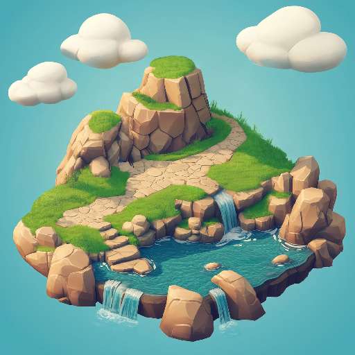 Preview for Serene-island-oasis-3d-art-zen-tiny-template-24a3f