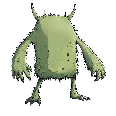 Preview for Green-cartoon-monster-ugly-monster-template-d9383