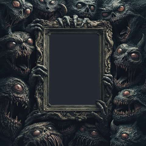 Preview for Dark-fantasy-creatures-frame-monster-frame-template-528f9