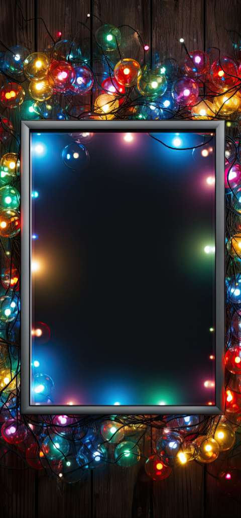 Preview for Christmas-lights-frame-christmas-phone-template-9ae94
