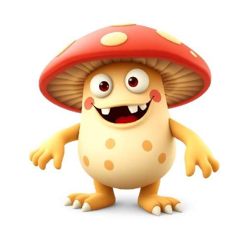 Preview for Cartoon-mushroom-character-aimonsterstyle-template-ebdf4