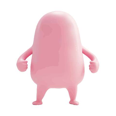 Preview for Pink-cartoon-character-figurine-smooth-monster-template-9c5d1