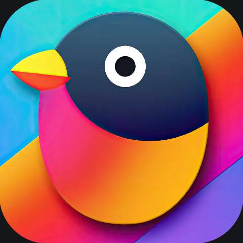 Preview for Vibrant Bird Icon Design Template