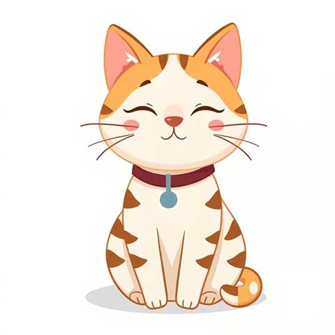 Preview for Cartoon-cat-illustration-aistickerfeatured-template-4597a