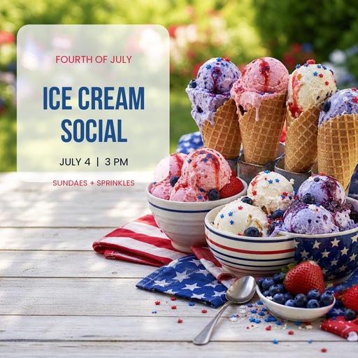 Preview for Fourth Of July Ice Cream Social Template