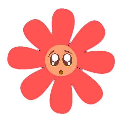 Preview for Surprised-flower-illustration-emoji-creatures-template-55e0b