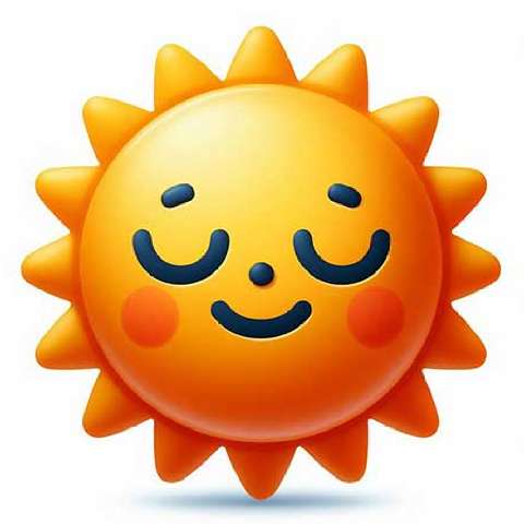 Preview for Smiling-sun-emoji-aiemojiobjects-template-3bc5e