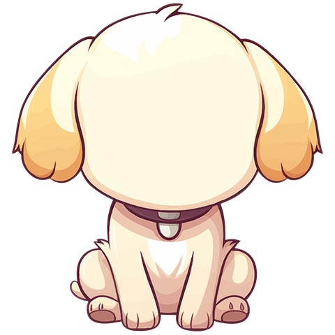Preview for Cartoon-puppy-illustration-emoji-animal-template-accea