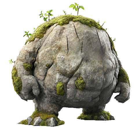 Preview for Mossy-rock-formation-elemental-monster-template-640ba