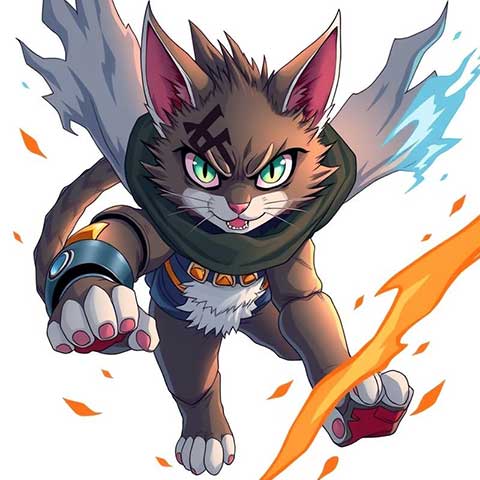 Preview for Anime-cat-ninja-character-aistickerstyle-template-ccc74