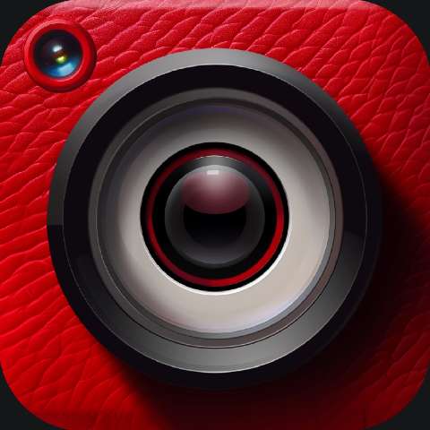 Preview for Camera-lens-icon-red-leather-camera-app-template-0888c