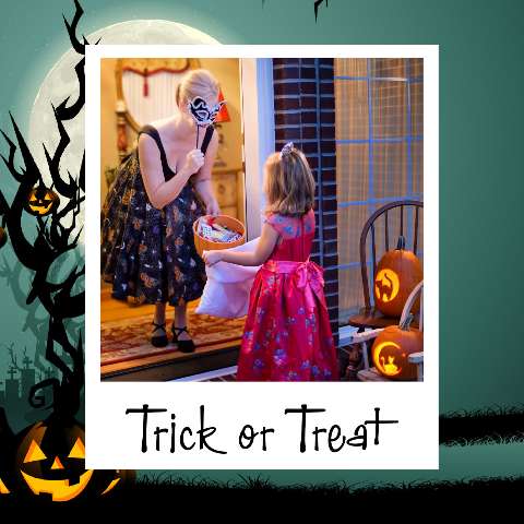 Preview for Halloween-trick-or-treat-scene-halloween-post-template-5d22d