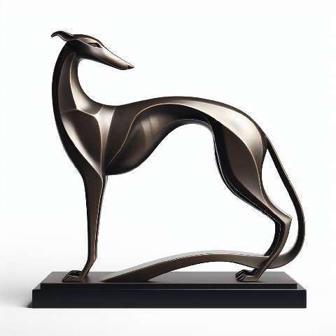 Preview for Modern-greyhound-sculpture-aiold-template-e2b97