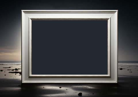 Preview for Silver-frame-beach-sunset-classic-frame-template-6ab6e