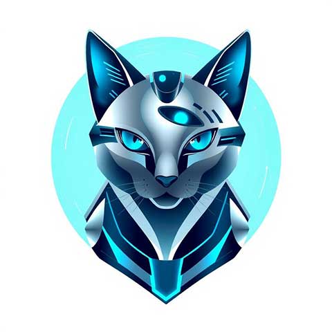Preview for Futuristic-cat-illustration-aistickerunique-template-cea22