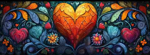 Preview for Vibrant-heart-artwork-design-valentines-facebook-template-bfb2c