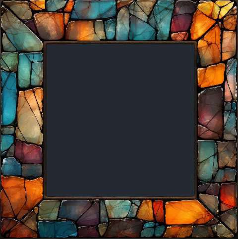 Preview for Stained-glass-frame-art-colorful-frame-template-7f9e2