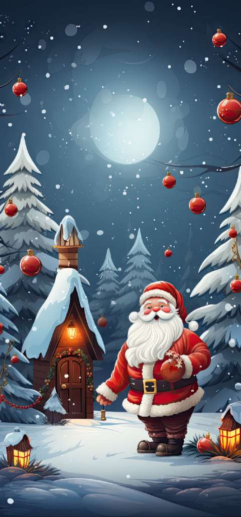 Preview for Santa-winter-wonderland-christmas-phone-template-bc0cd