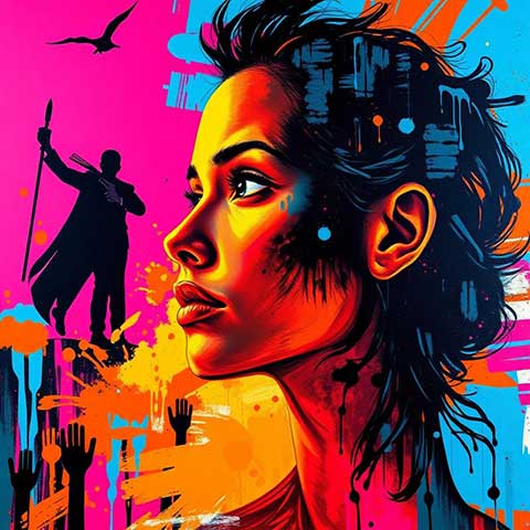 Preview for Protest-art-illustration-aiunique-template-e8118