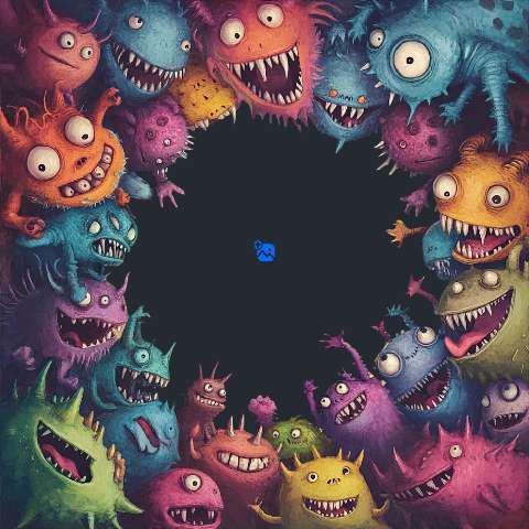 Preview for Colorful-monsters-illustration-monster-frame-template-9c99a