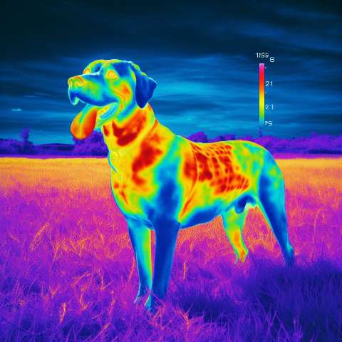 Preview for Thermal Imaging Dog In Field Design Template
