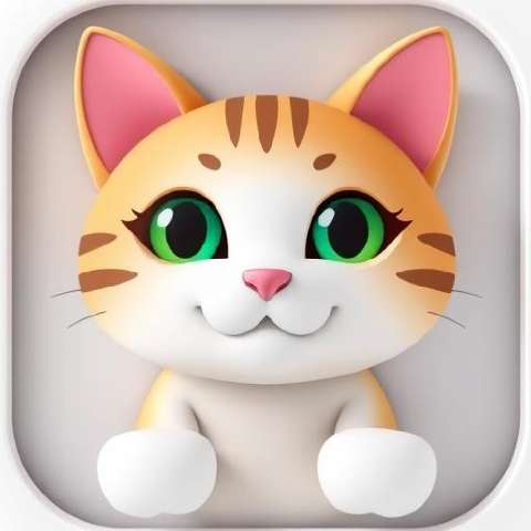 Preview for Cartoon-cat-icon-aiappiconstyle-template-bc98a