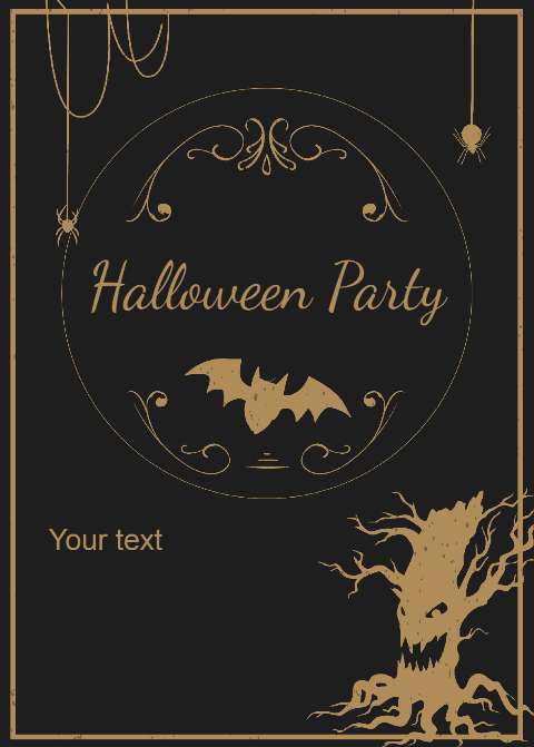 Preview for Halloween-party-invitation-template-halloween-flyer-b0705