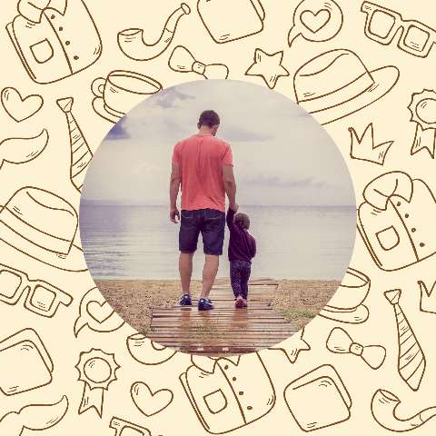 Preview for Father-child-beach-moment-fathersday-template-54a2d