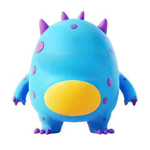 Preview for Blue-monster-toy-whimsical-monster-template-3c6fe