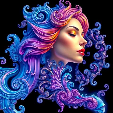 Preview for Vibrant-digital-art-portrait-aifeatured-template-54031