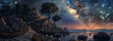 Preview for Night Sky Serenity Astrophotography Cover Template