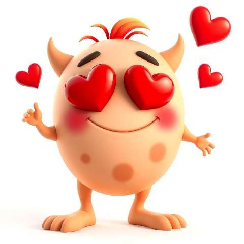 Preview for Cartoon-love-character-aimonsterstyle-template-d457c